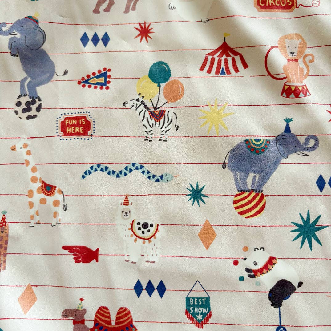 Long-Sleeved Baby/Toddler Bib - Circus