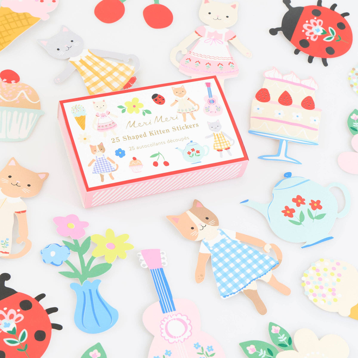 Kitten Club Shaped Stickers