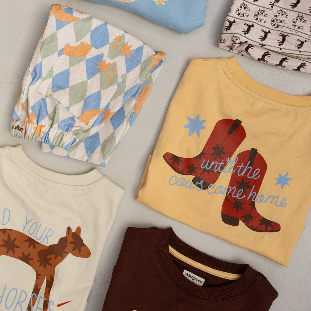 Wildgreen - 'Cows Come Home' Boxy Tee