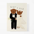 'Happy Wedding Day' Bear Greeting Card