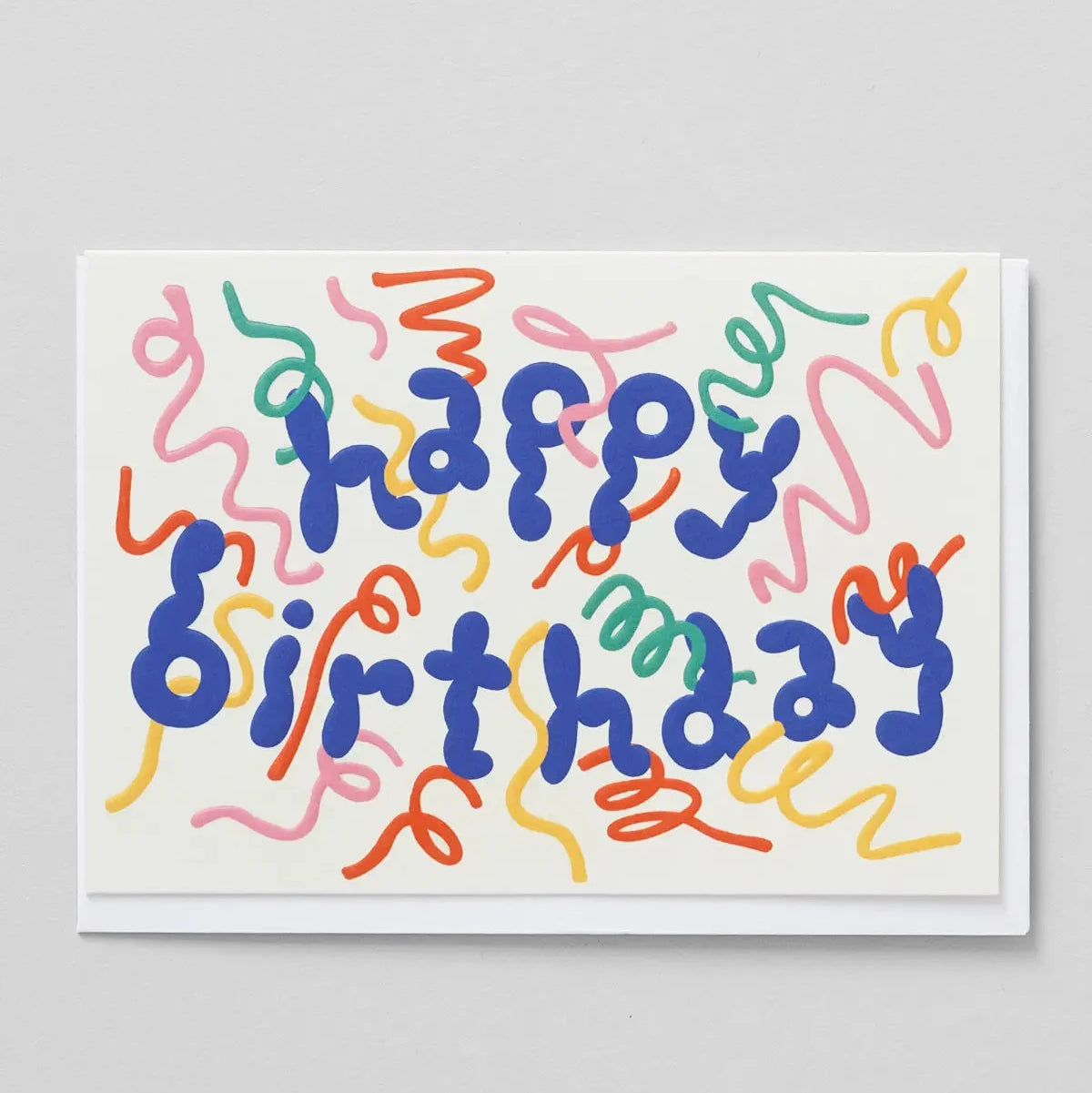 'Happy Birthday Streamers' Card