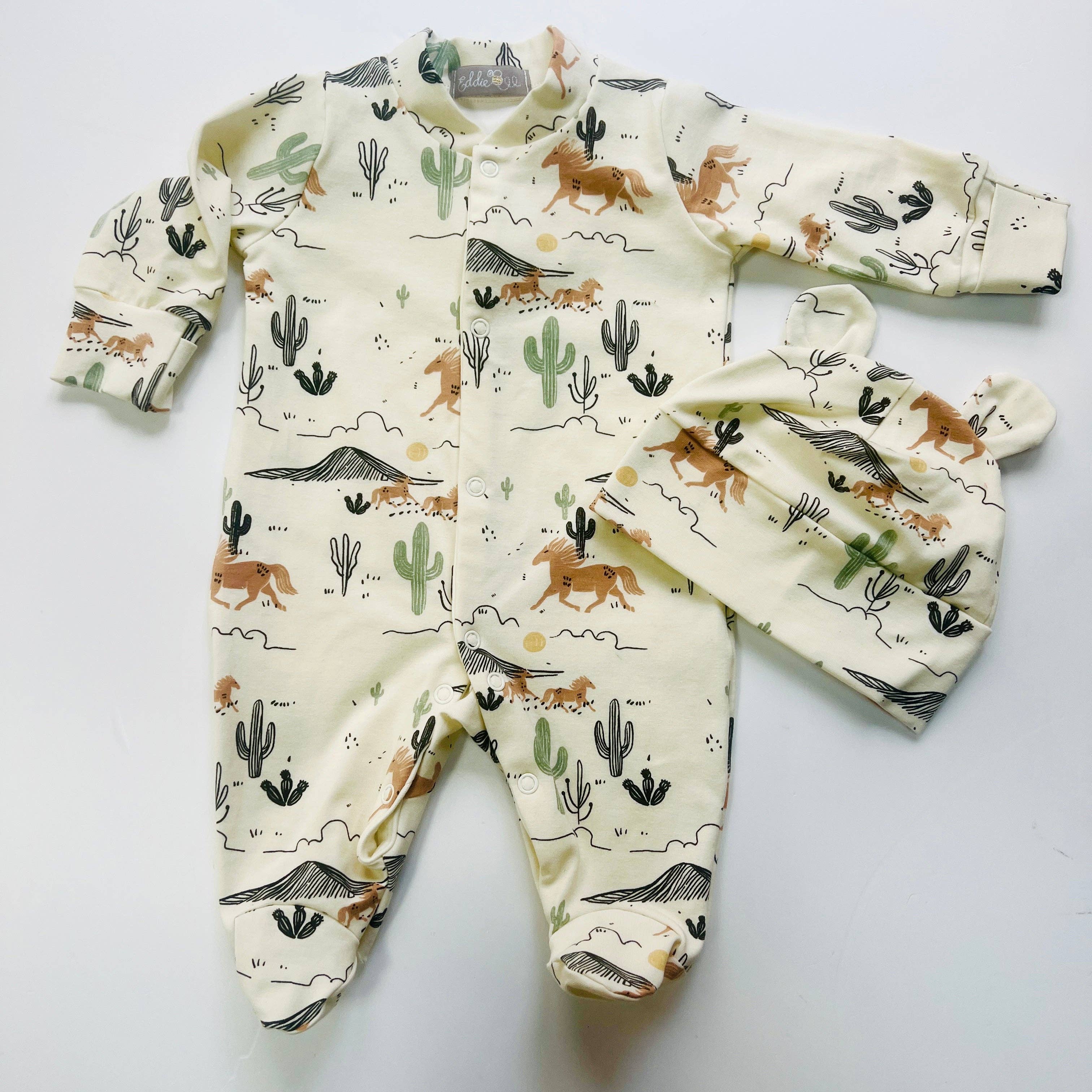 Eddie & Bee Sleepsuit - Wild West