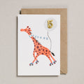 'Confetti Pets Card -Giraffe Age 5'