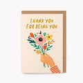 'Thank you for being you' Card
