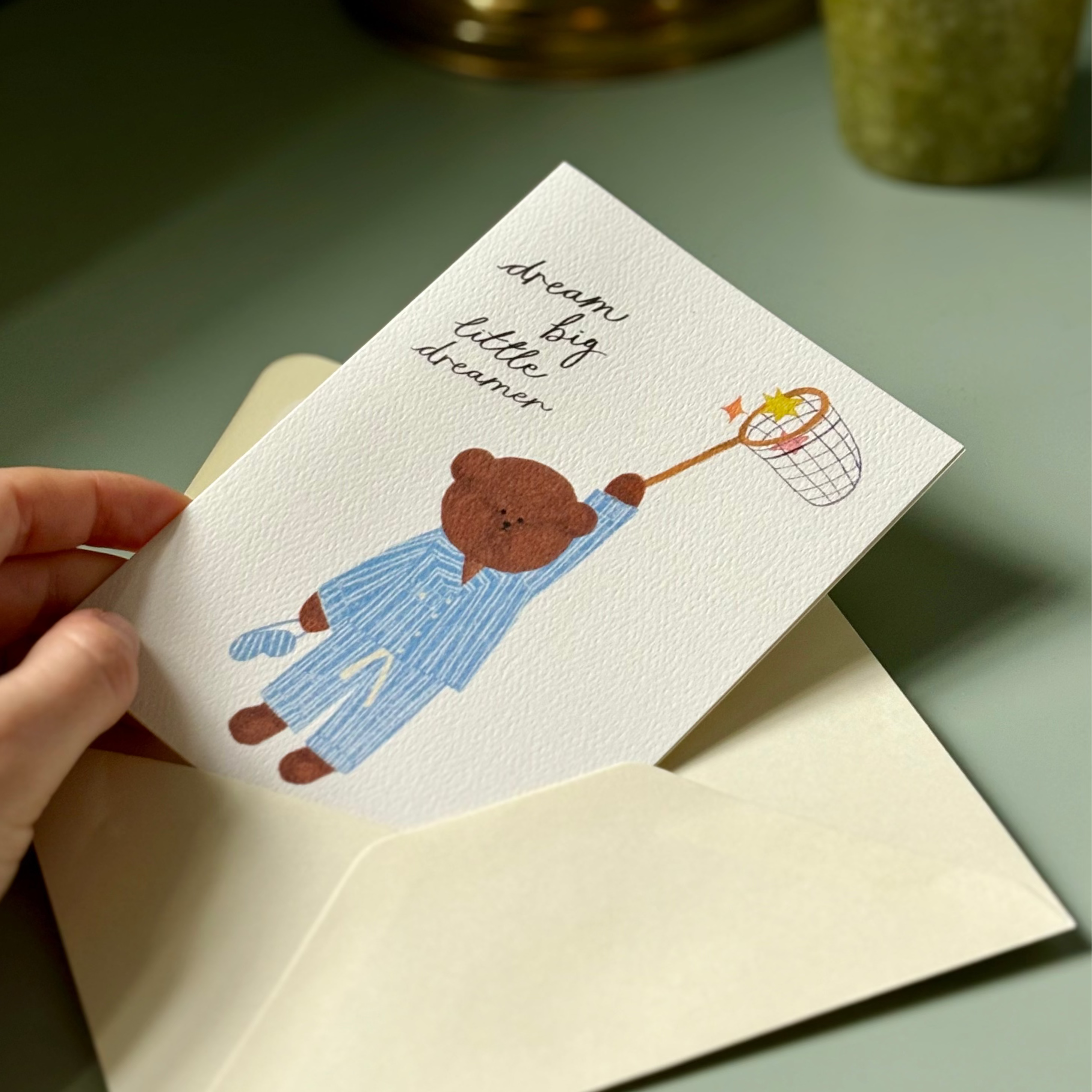 Pyjama Bear Greeting Card