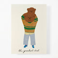 The Greatest Dad Bear Greeting Card