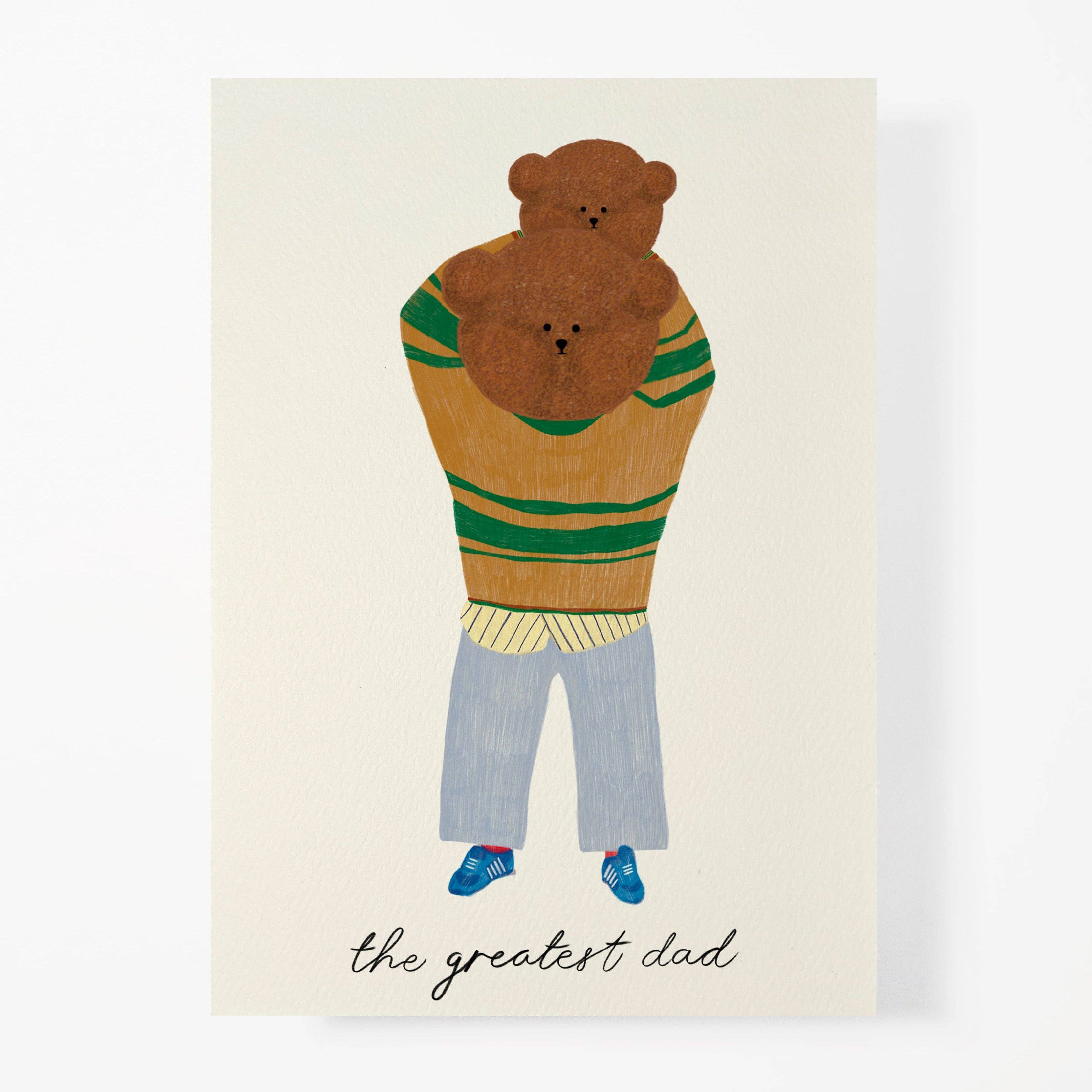 The Greatest Dad Bear Greeting Card