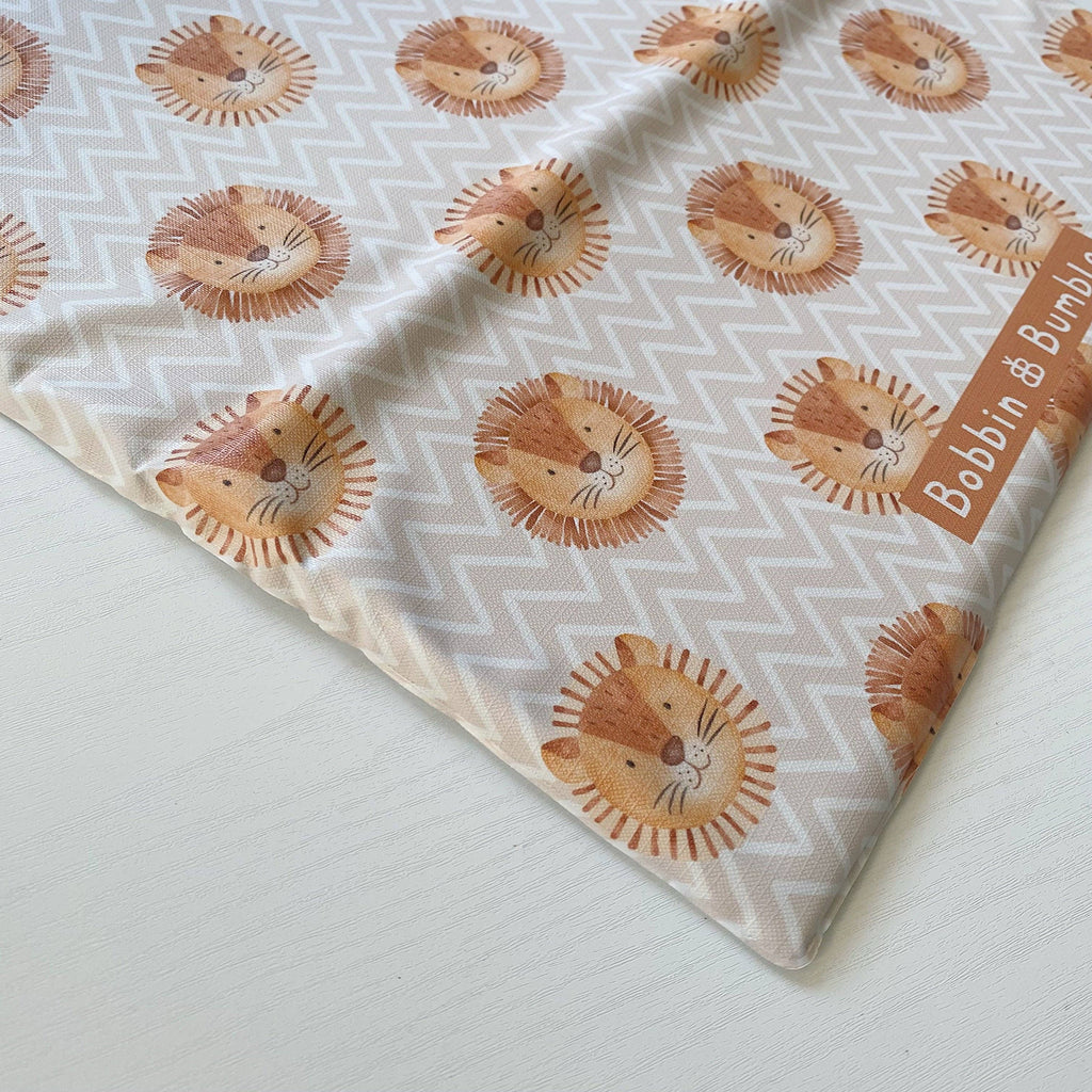 Travel Baby Changing Mat -Leo Lion Print