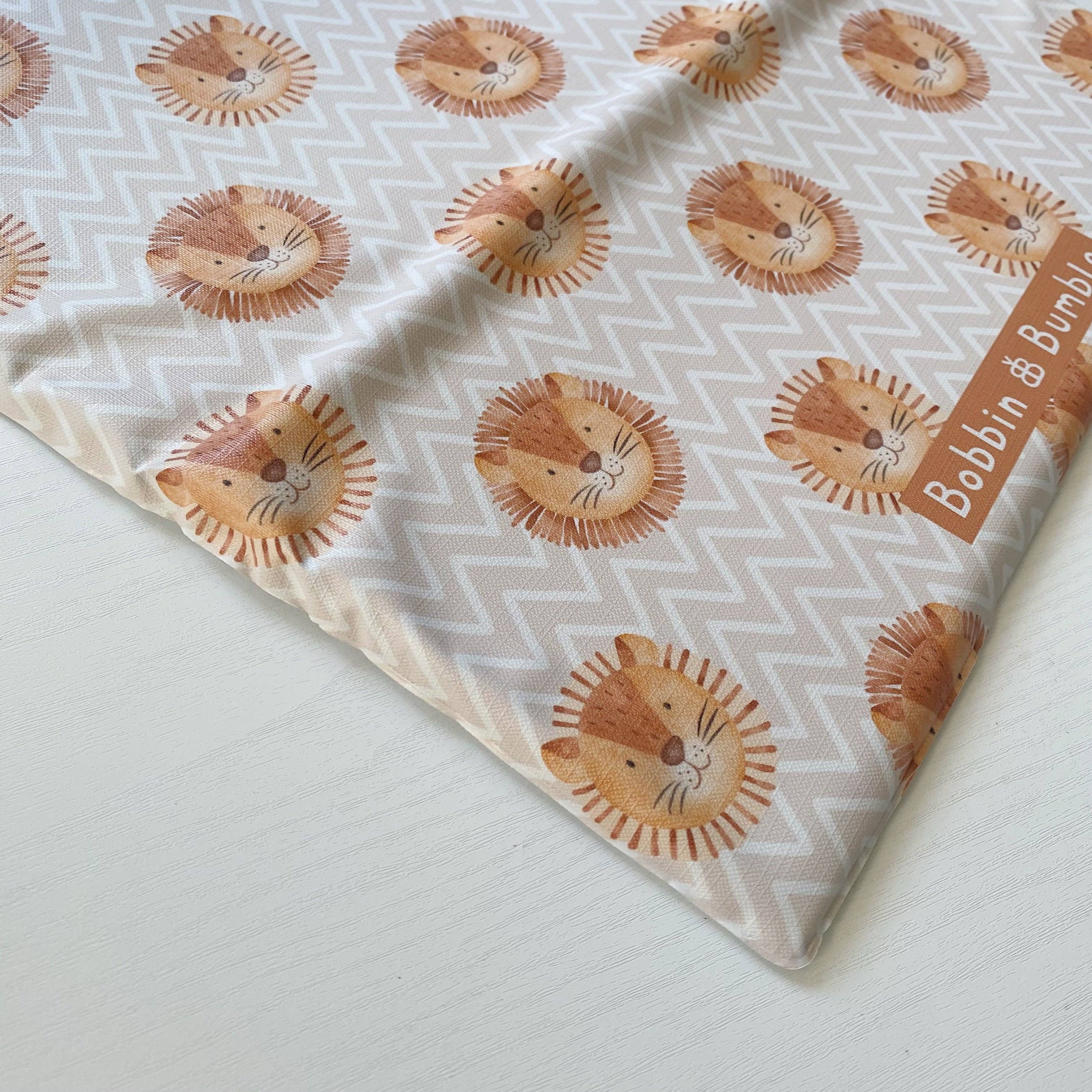 Travel Baby Changing Mat -Leo Lion Print