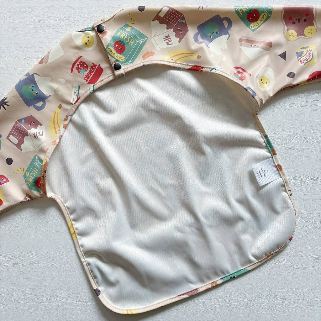 Long-Sleeved Baby/Toddler Bib - Snack Time