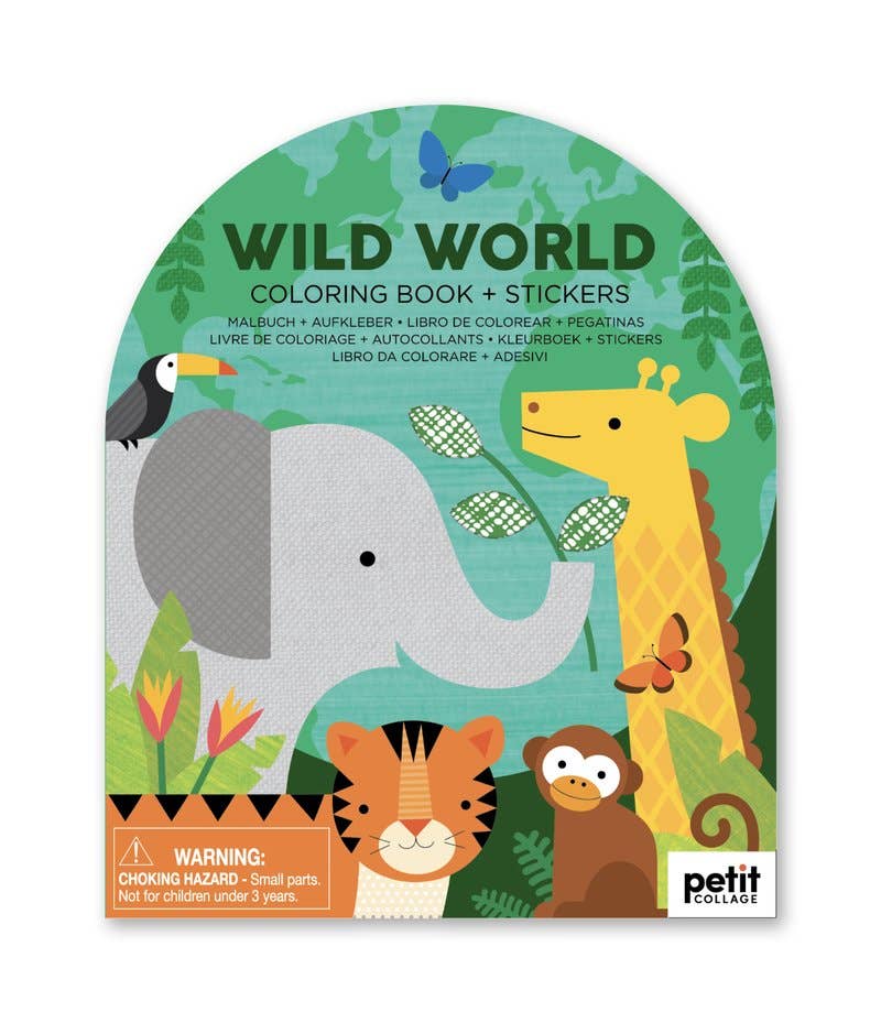 Wild Wood Colouring Book with Stickers