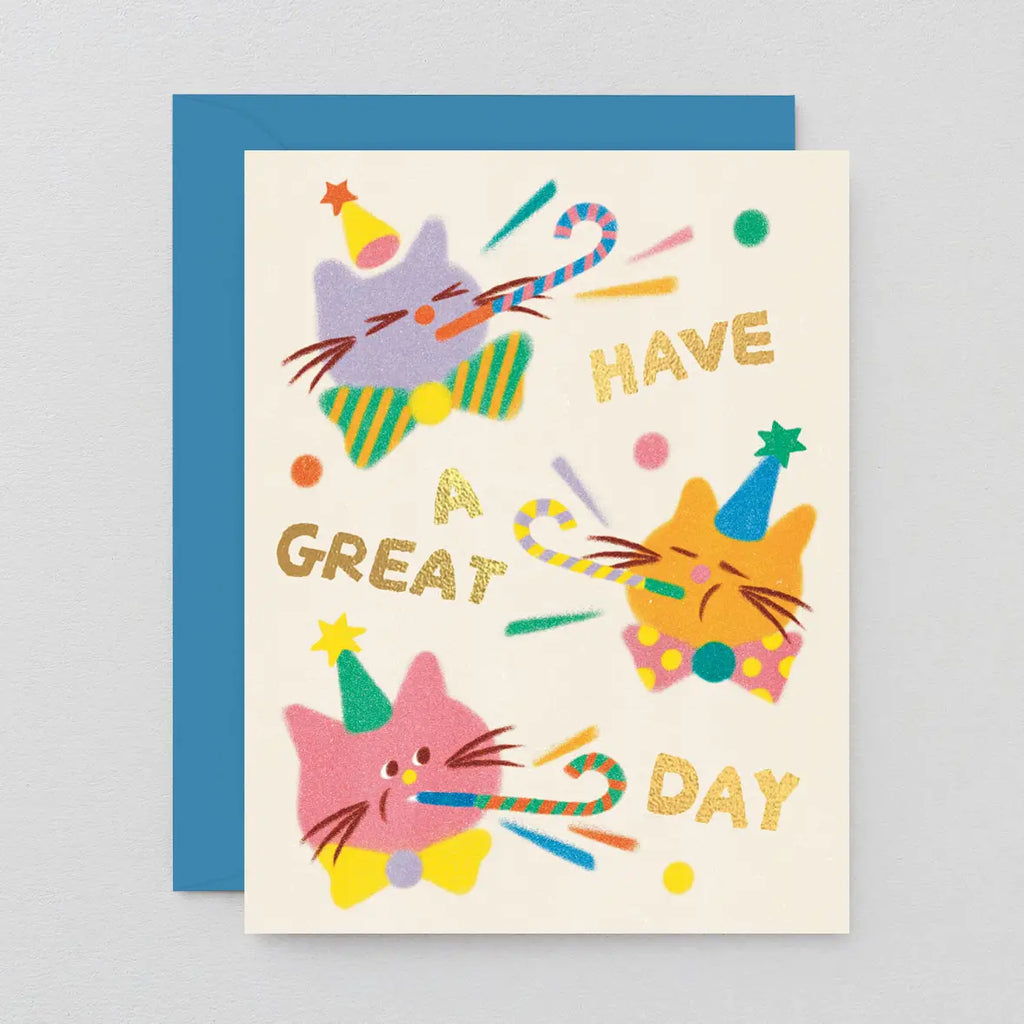 'Cat Celebration' Birthday Card