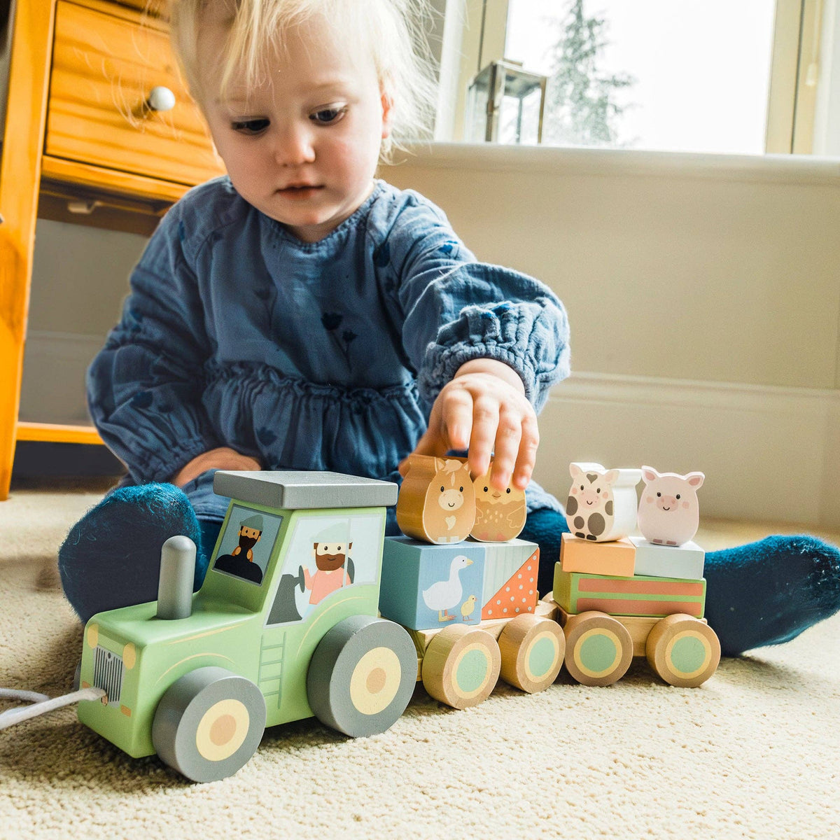 Farmyard Animal Puzzle Tractor
