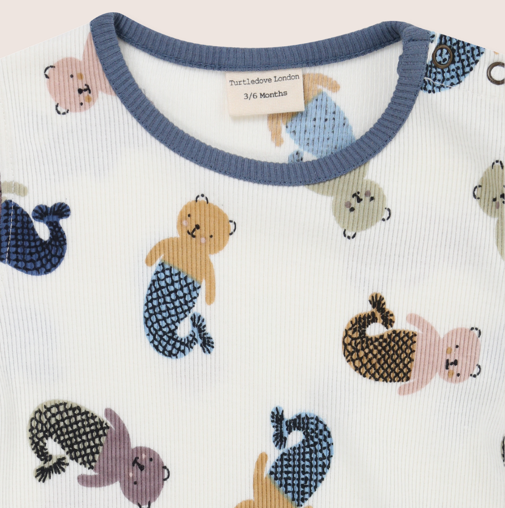 Turtle Dove London - Merbear Sleepsuit Romper