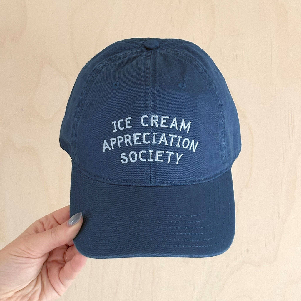 Ice Cream Appreciation Society - Cotton Baseball Cap - Blue