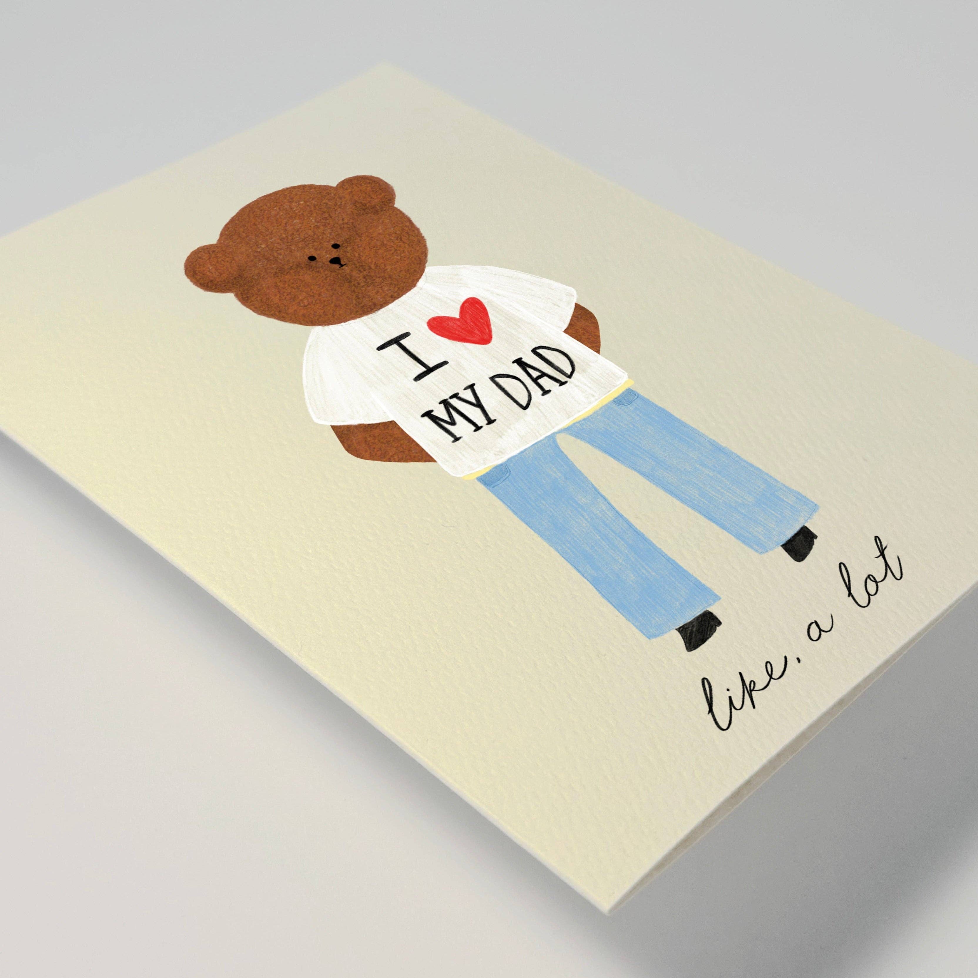 'I Love My Dad' Greeting Card