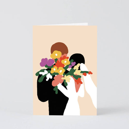 "Wedding Day Flowers' Card