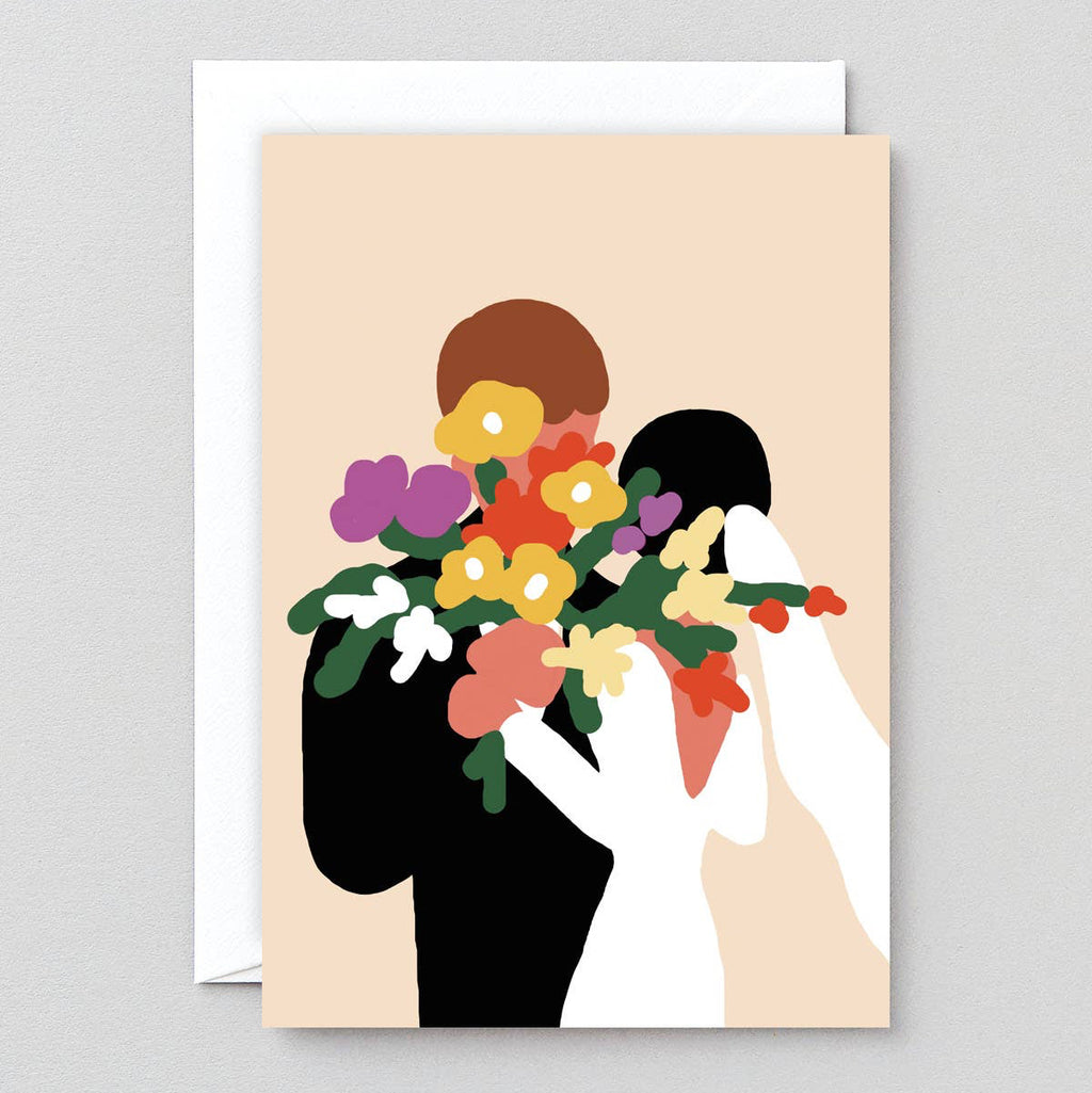 "Wedding Day Flowers' Card