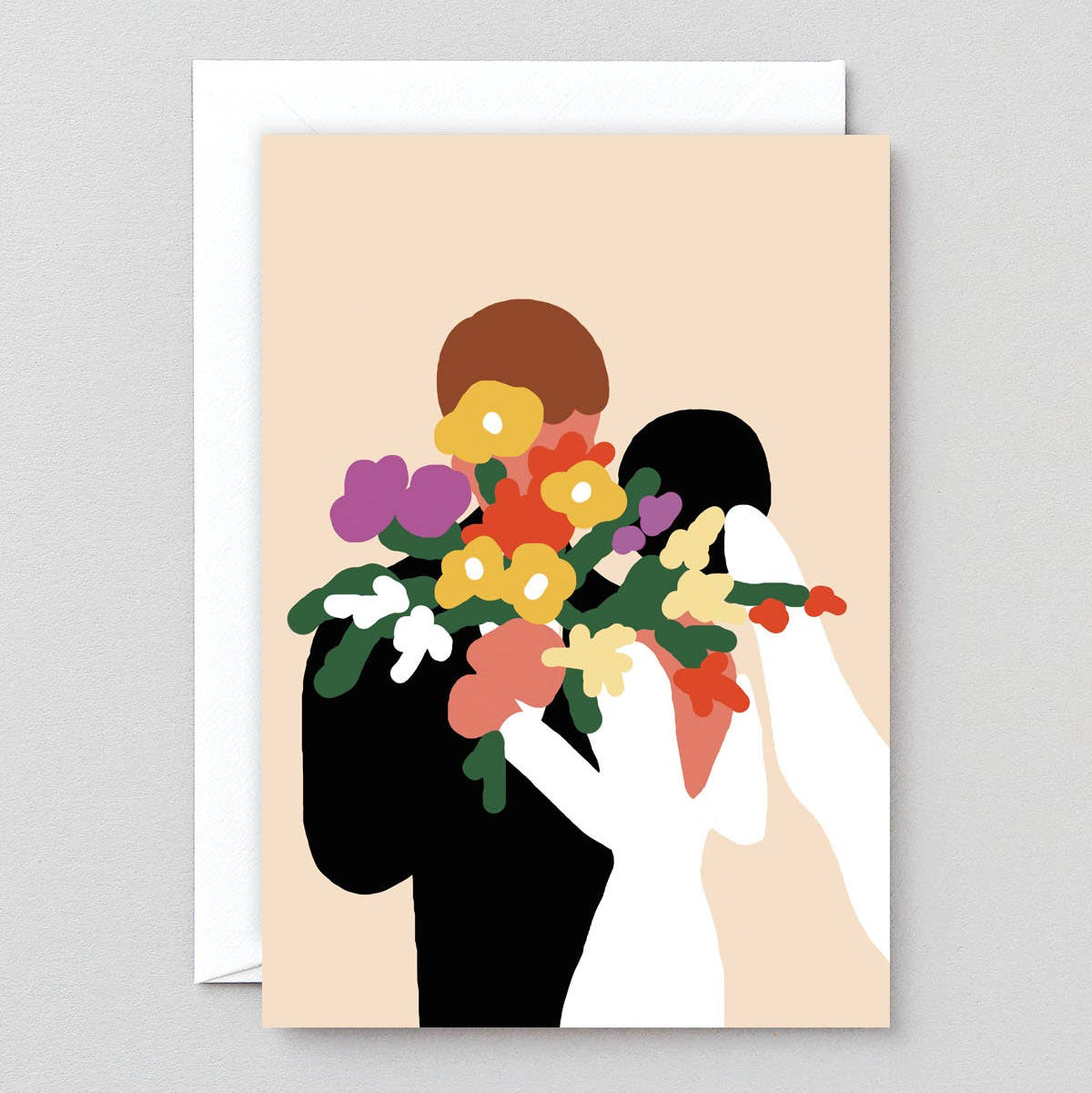 "Wedding Day Flowers' Card