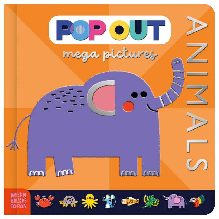 Pop Out Mega Pictures Animals First Words Book