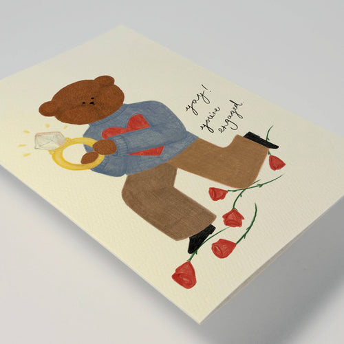 'Bear Engagement' Greeting Card