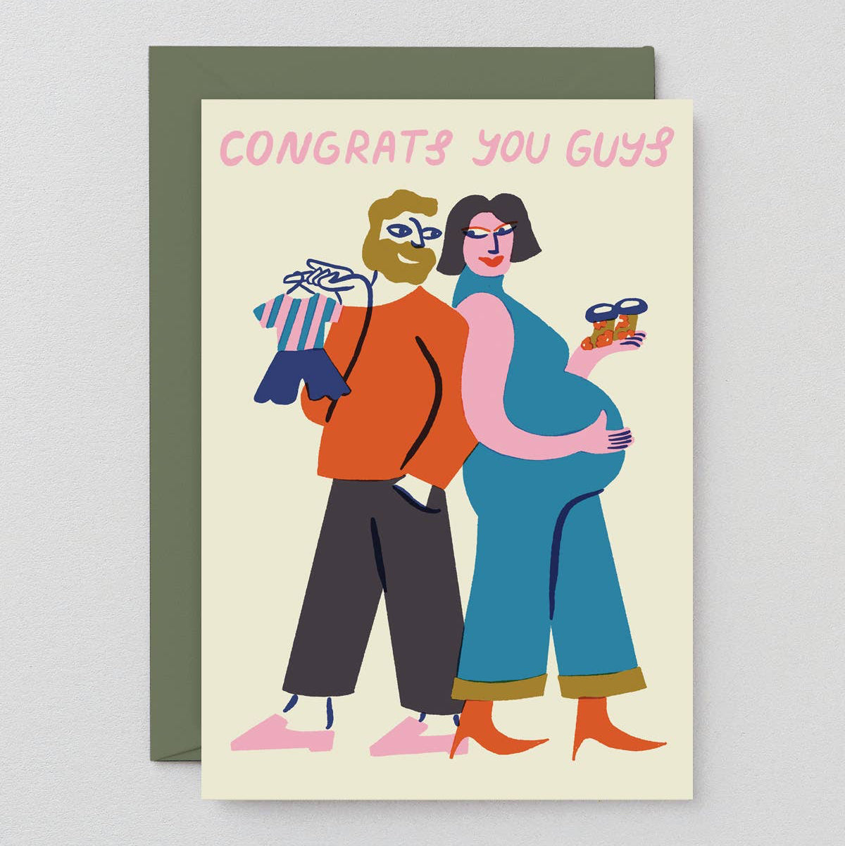 ‘Congrats You Guys' Greetings Card