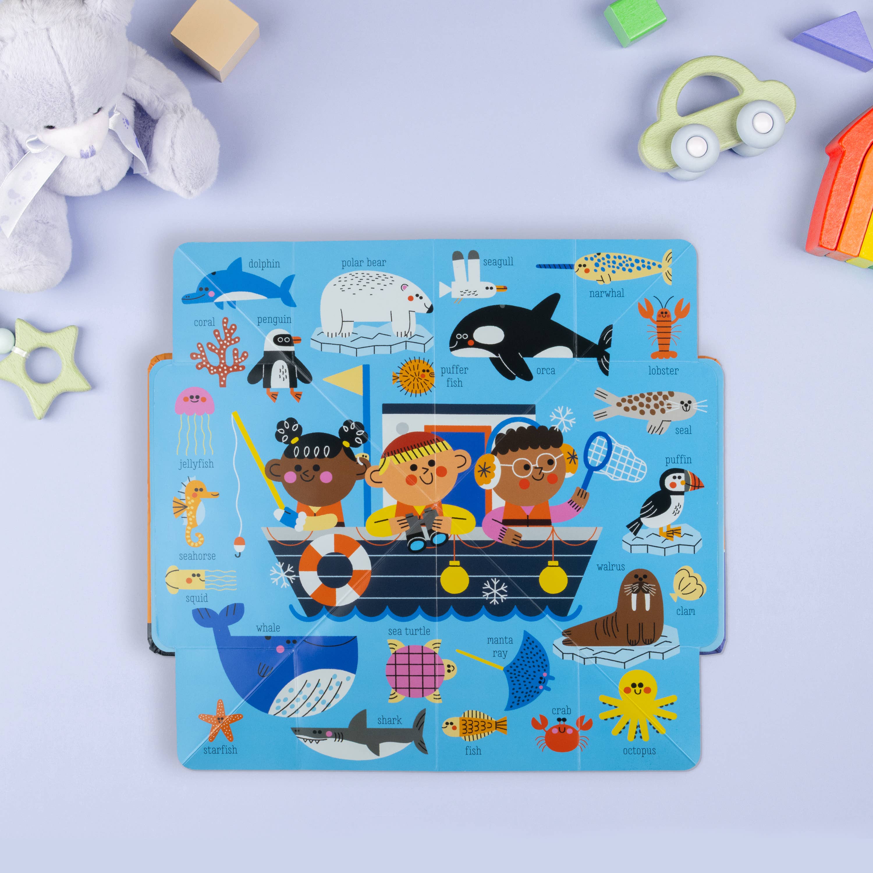 Pop Out Mega Pictures Animals First Words Book