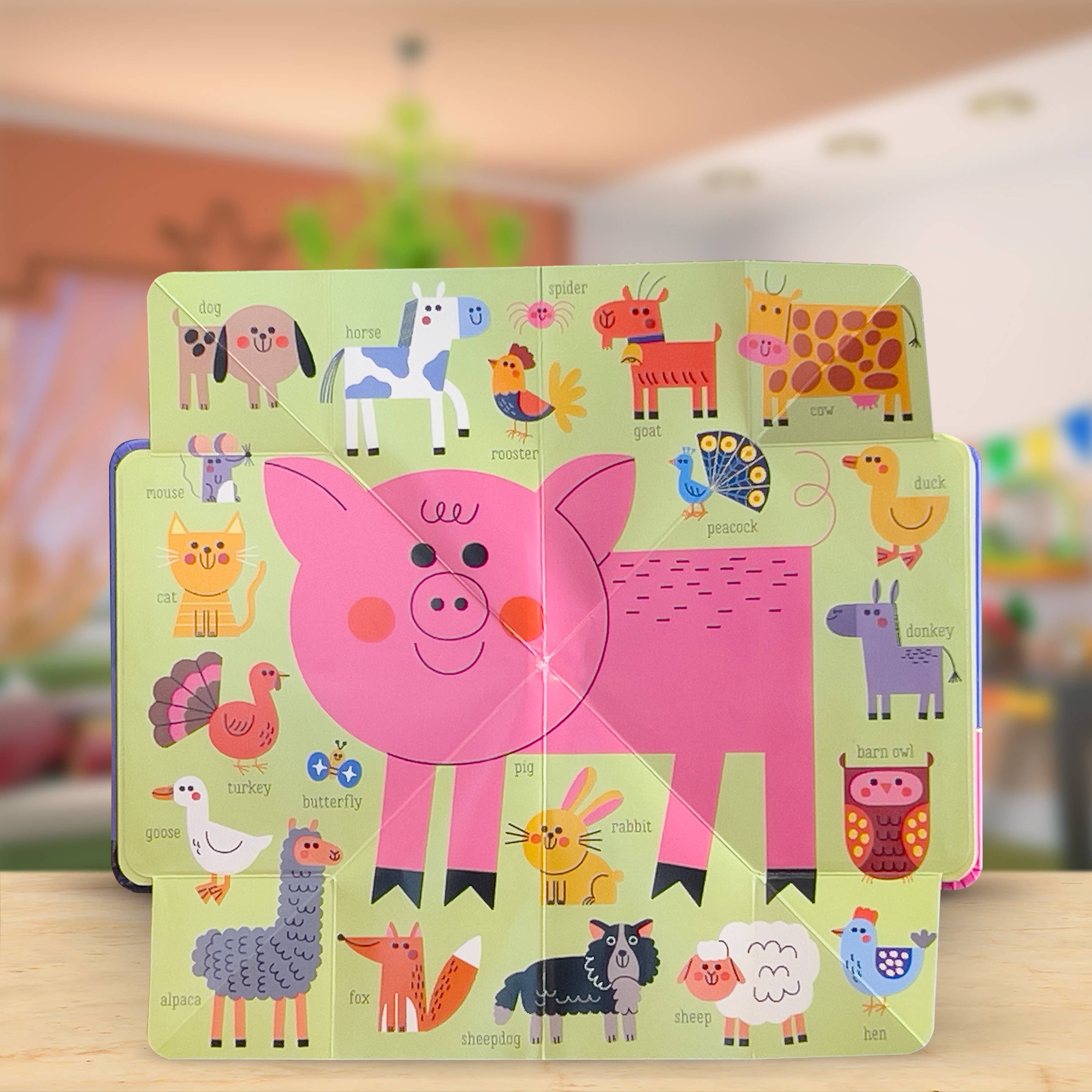 Pop Out Mega Pictures Farm First Words Book