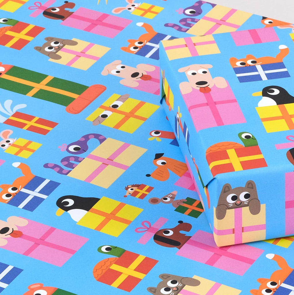 Birthday Animals Gift Wrap