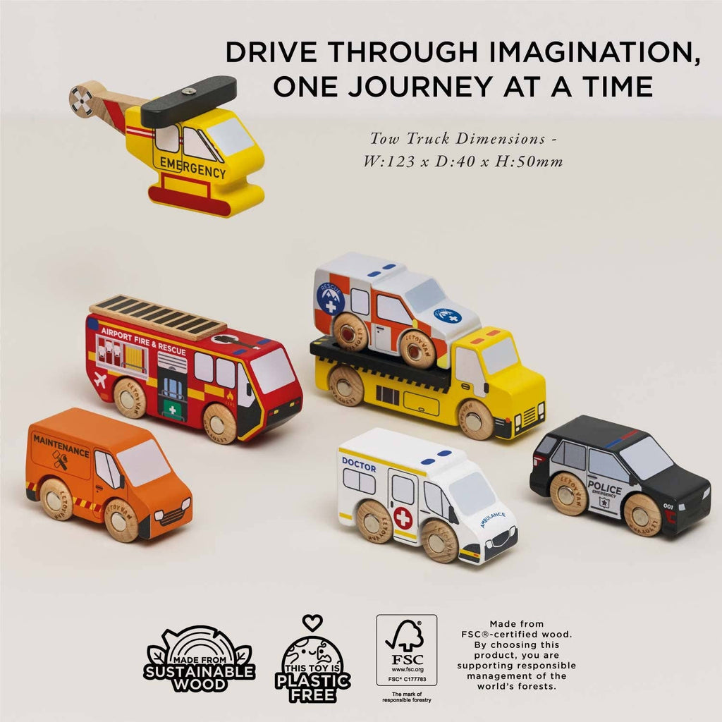 Le Toy Van - Emergency Helicopter & Rescue Cars