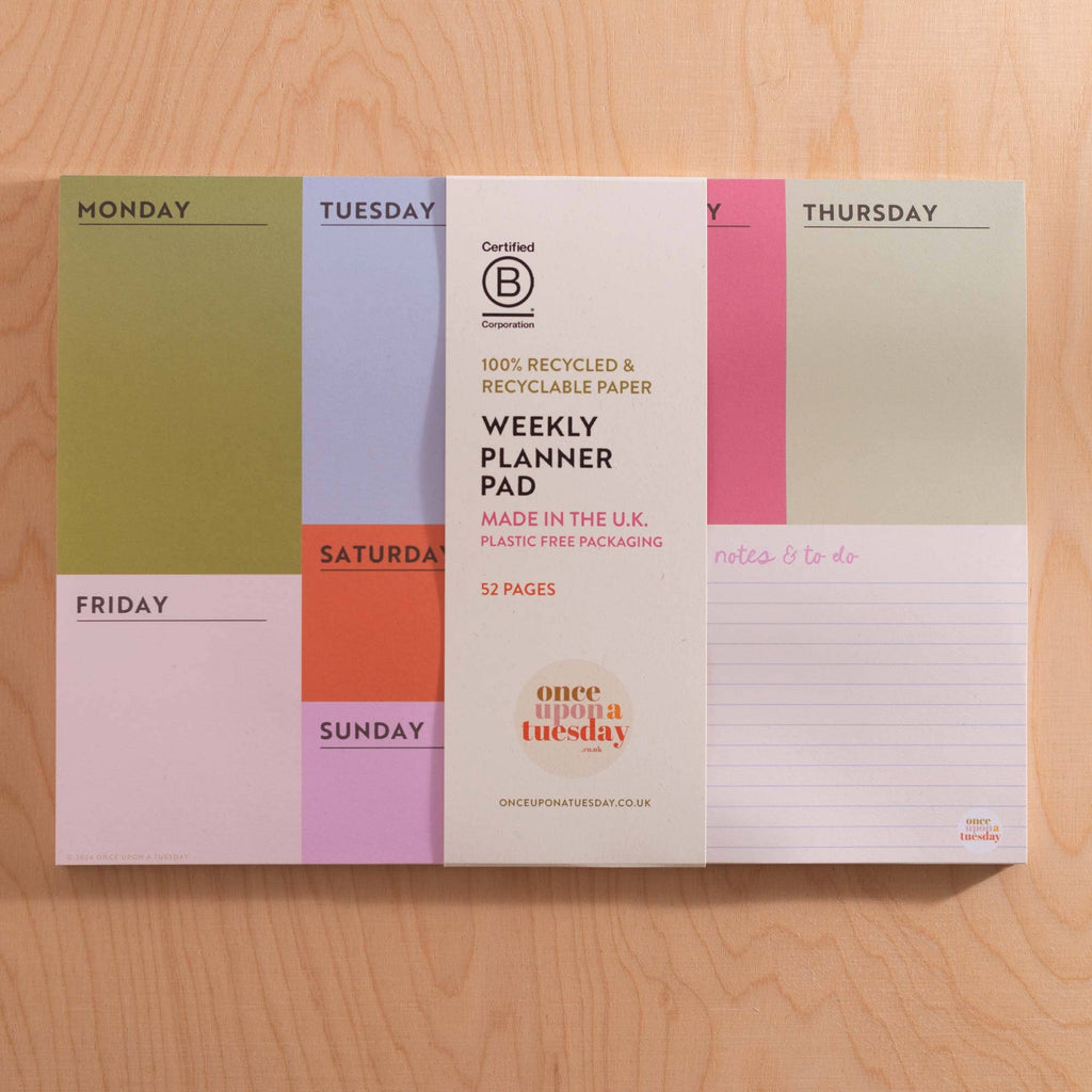 A4 Weekly Planner Pad | Block My Life