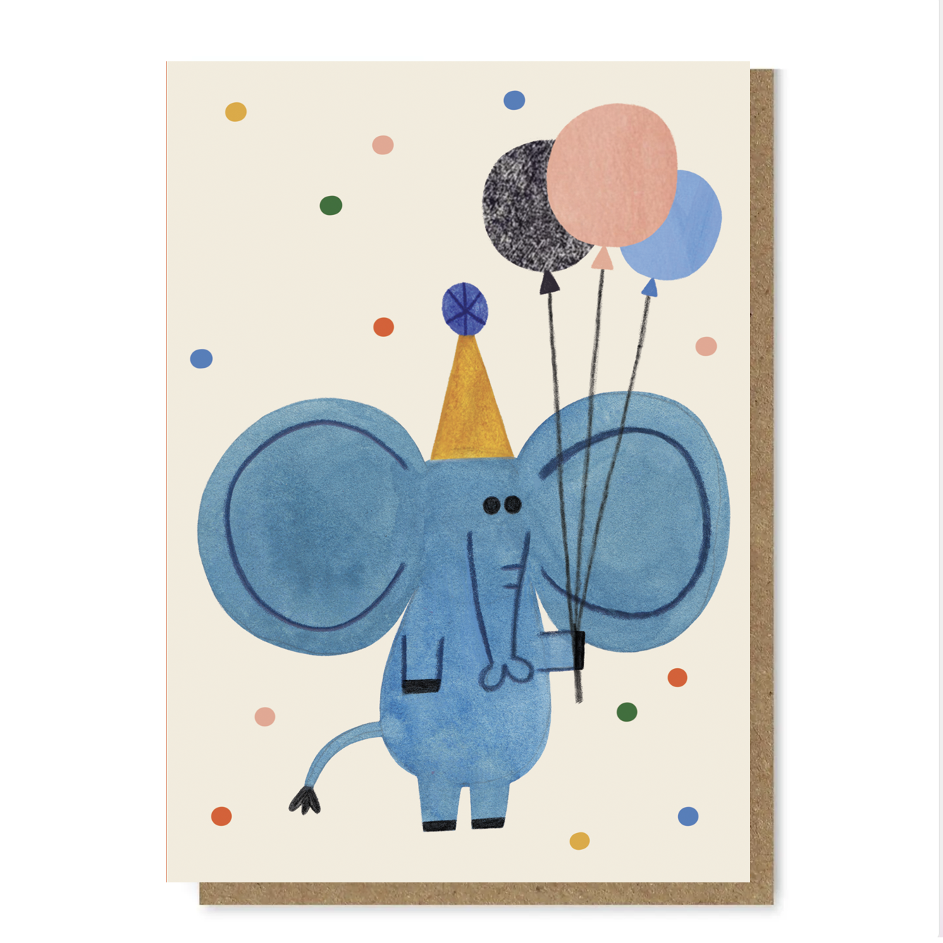 'Party Elephant' Birthday Card