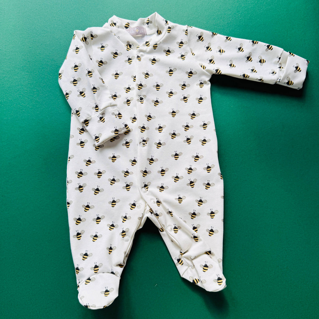 Eddie & Bee Baby Sleepsuit - Bees