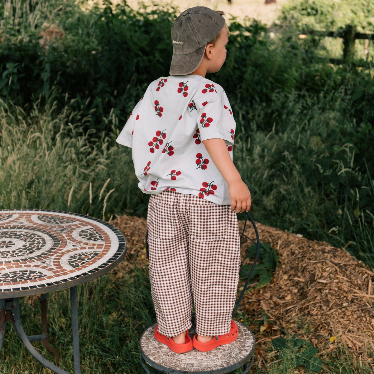 Wildgreen - 'Gingham' Barrel Trousers