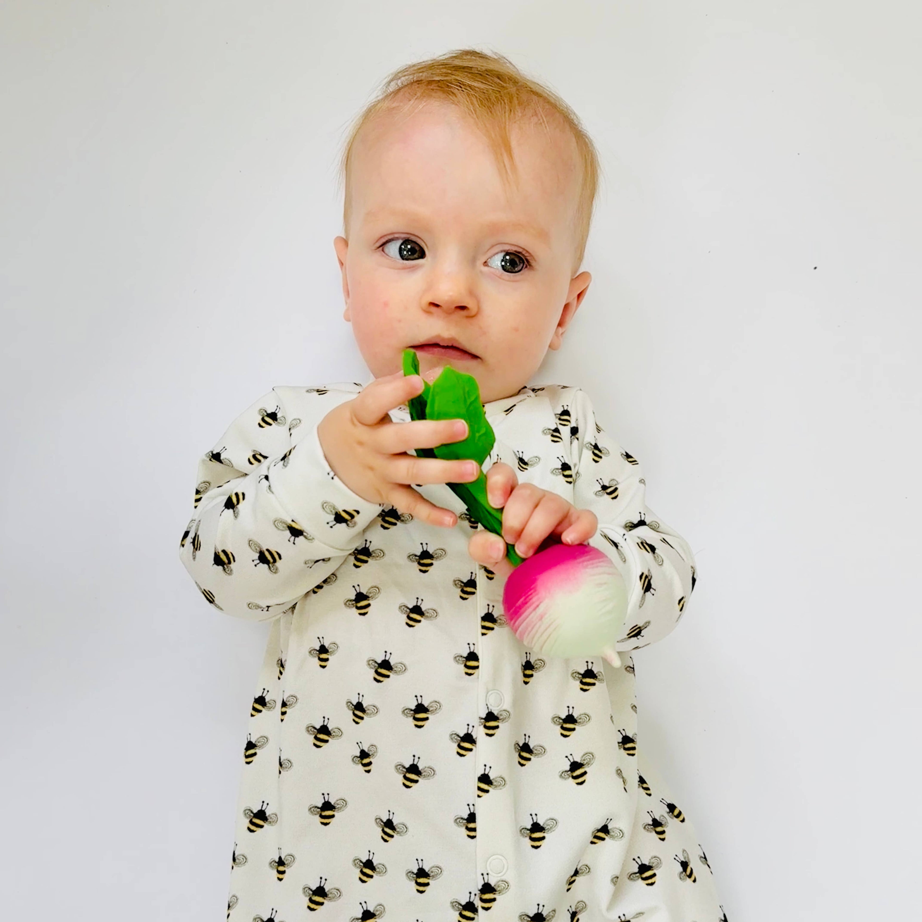 Eddie & Bee Baby Sleepsuit - Bees