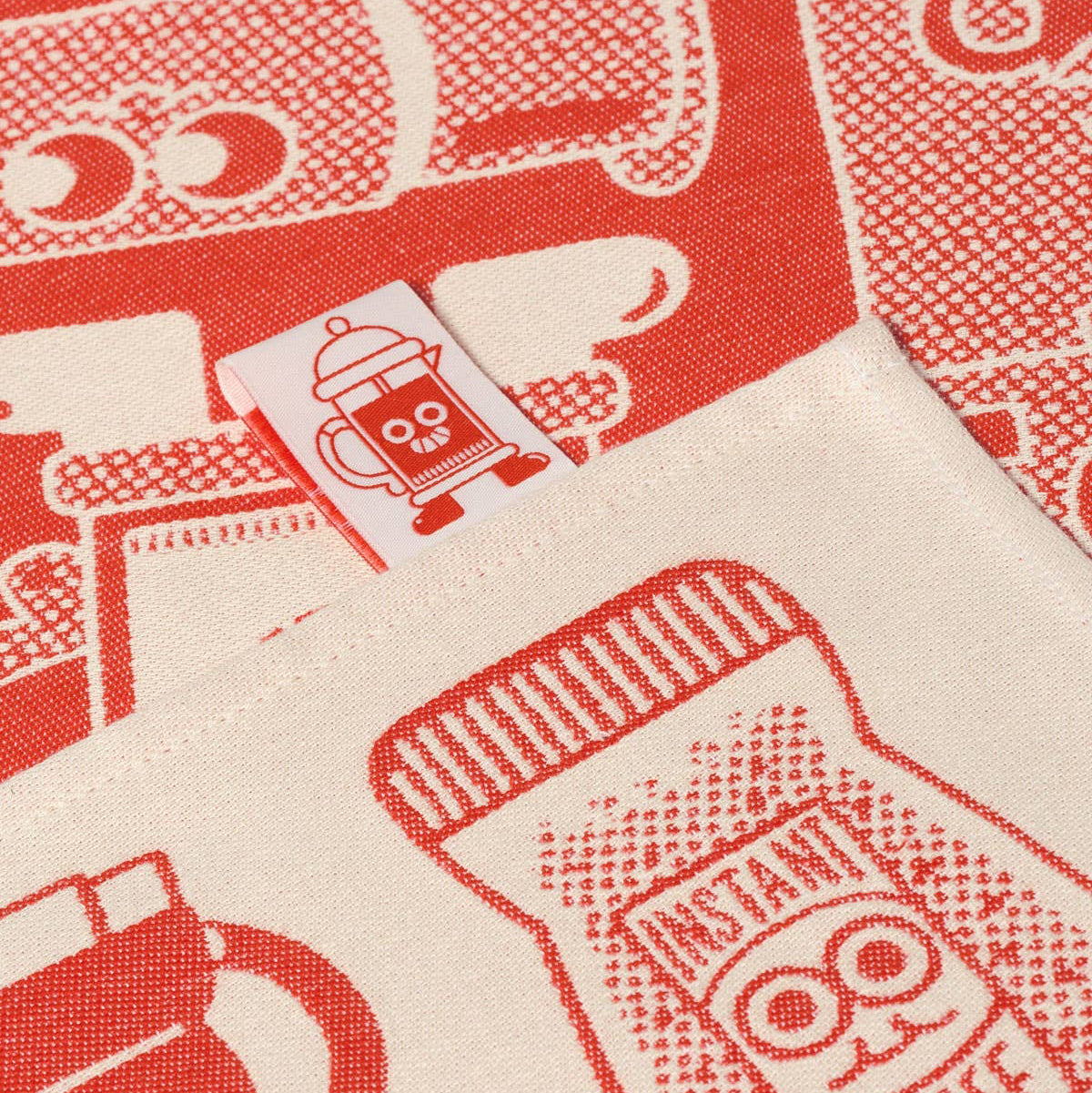 Coffee Time Woven Tea Towel