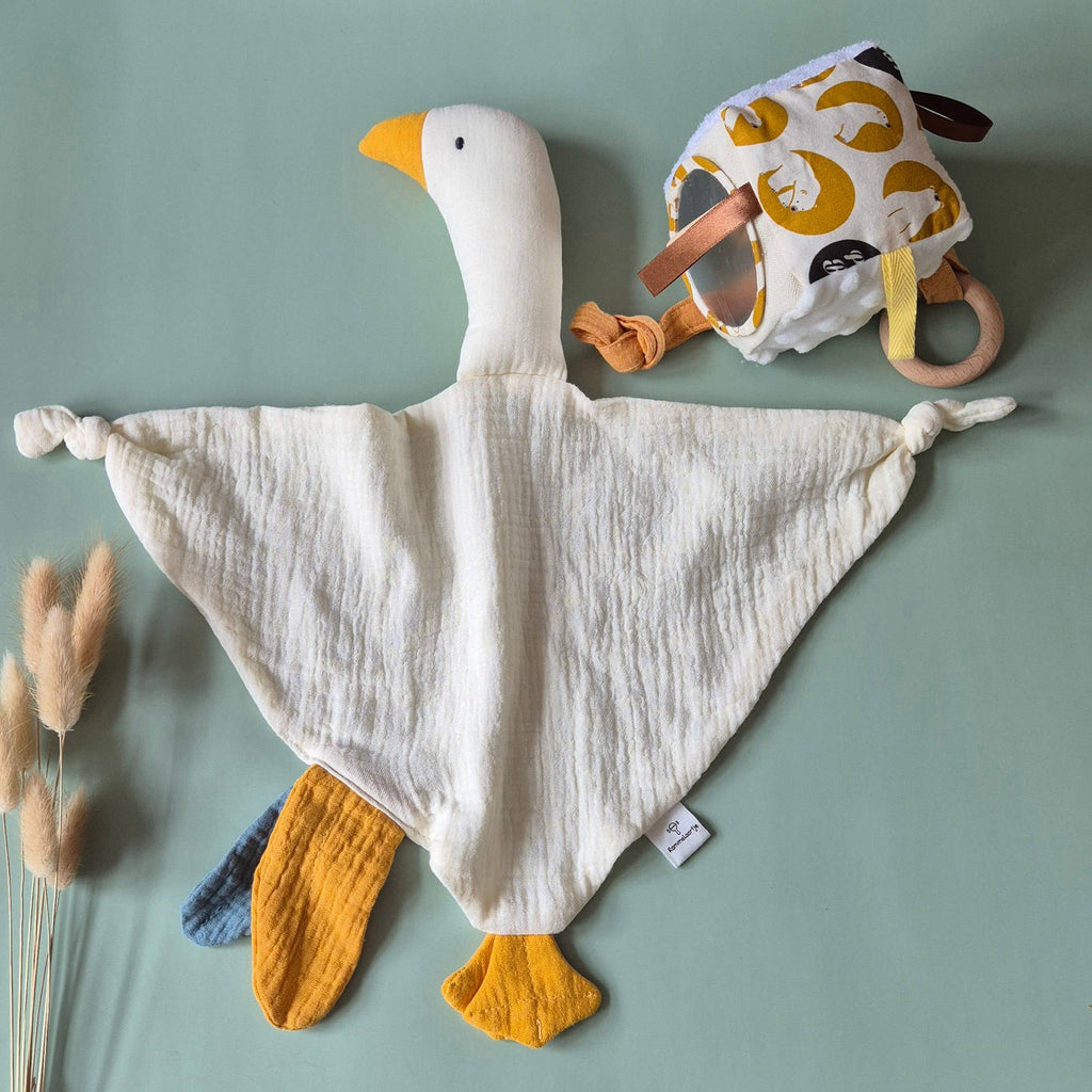 Soft Goose Plush Muslin - White