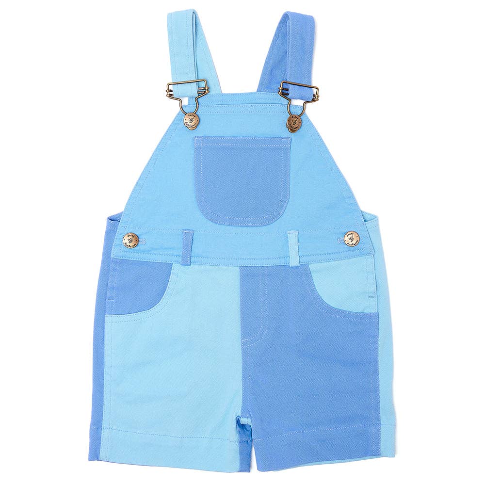 Dotty Dunagrees - Tonal Colourblock Shorts - Blue