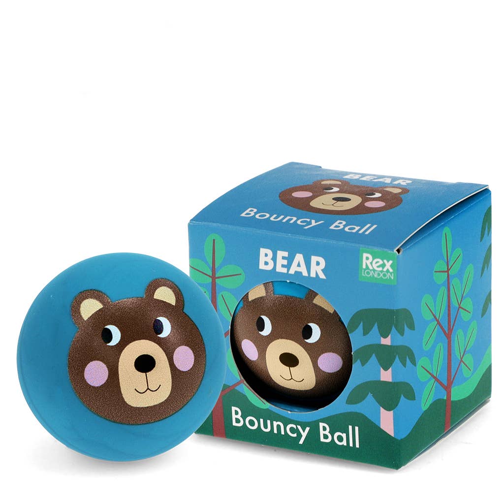 Bouncy ball - Bear (blue)