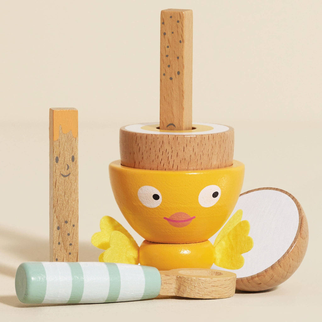 Le Toy Van - Wooden Egg Cup & Soldiers