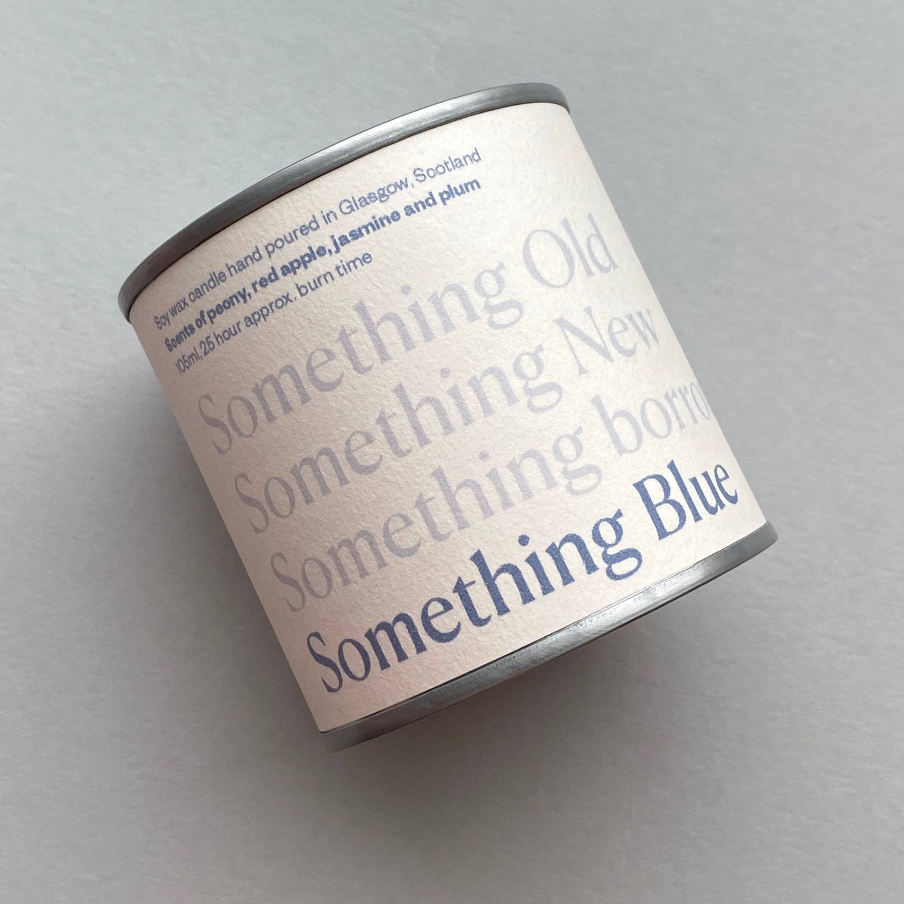 Something Blue Wedding Day Candle