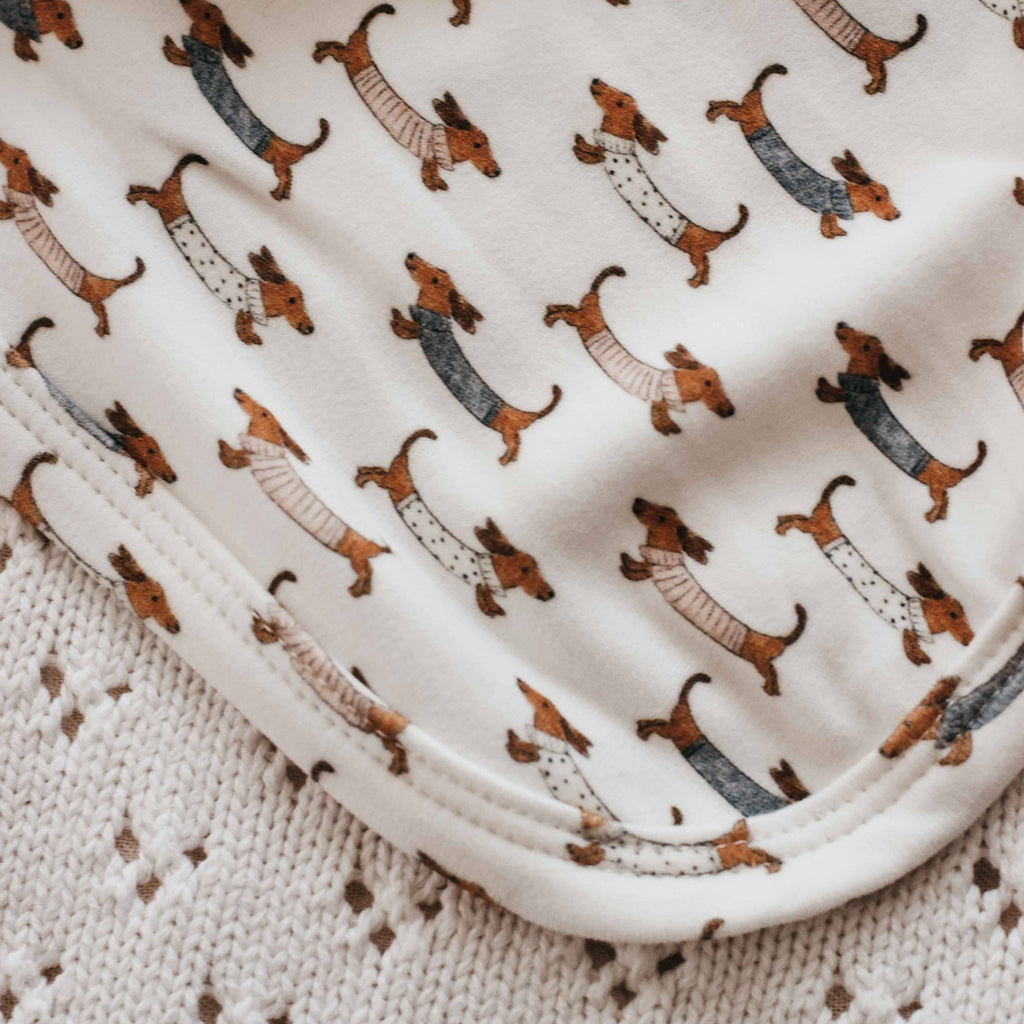 Silly Sausage Swaddle Blanket