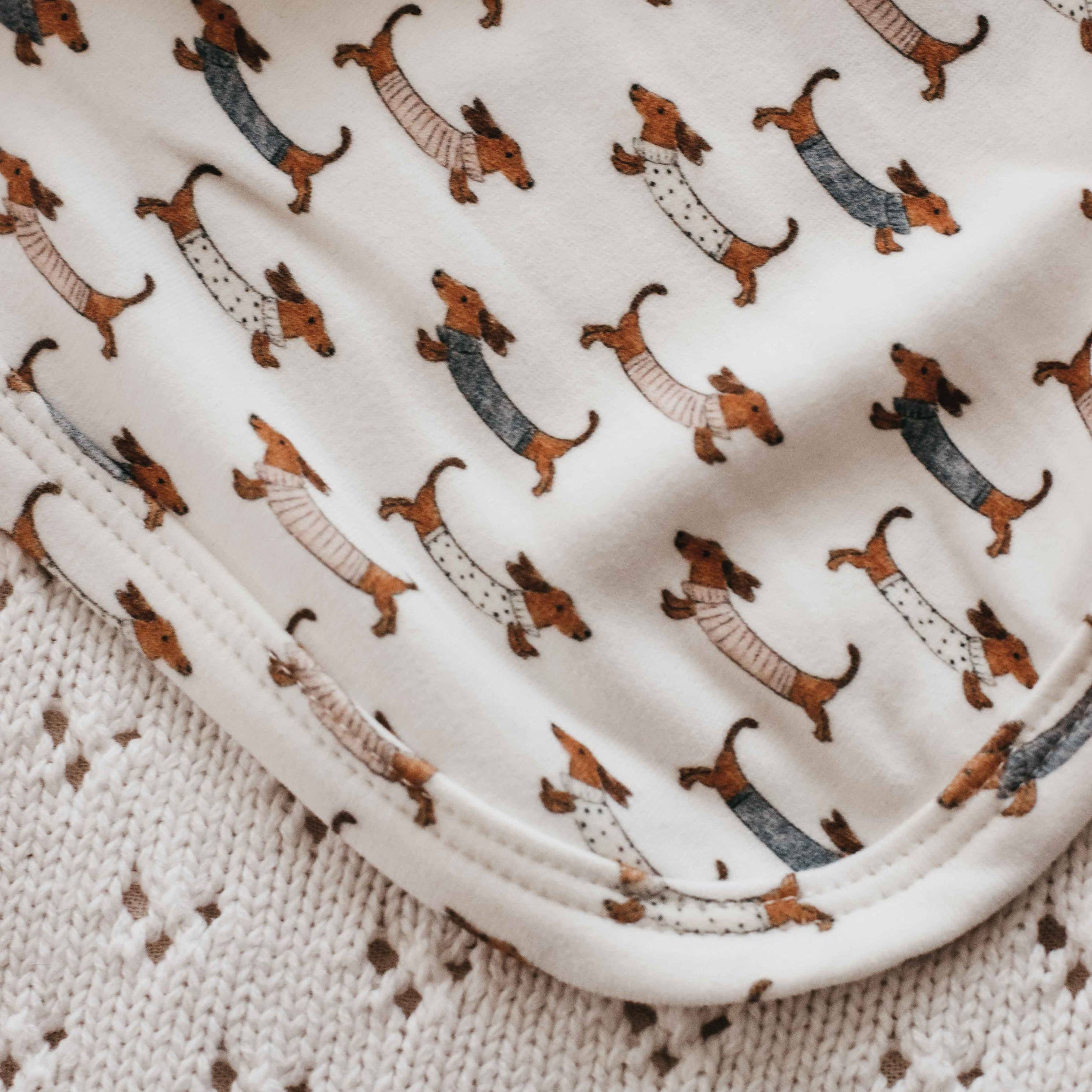 Silly Sausage Swaddle Blanket