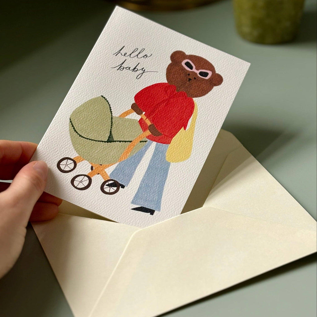 New Baby Bear Greeting Card