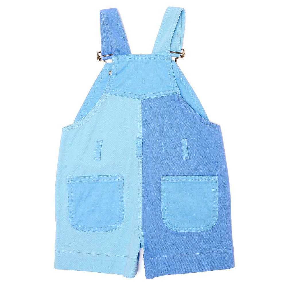 Dotty Dunagrees - Tonal Colourblock Shorts - Blue