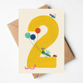 'TWO' Age Birthday Card
