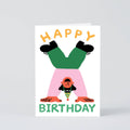 ‘Happy Birthday Handstand’ Greetings Card
