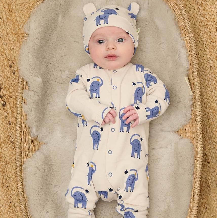 The Bonnie Mob - Elephant Print Onesie