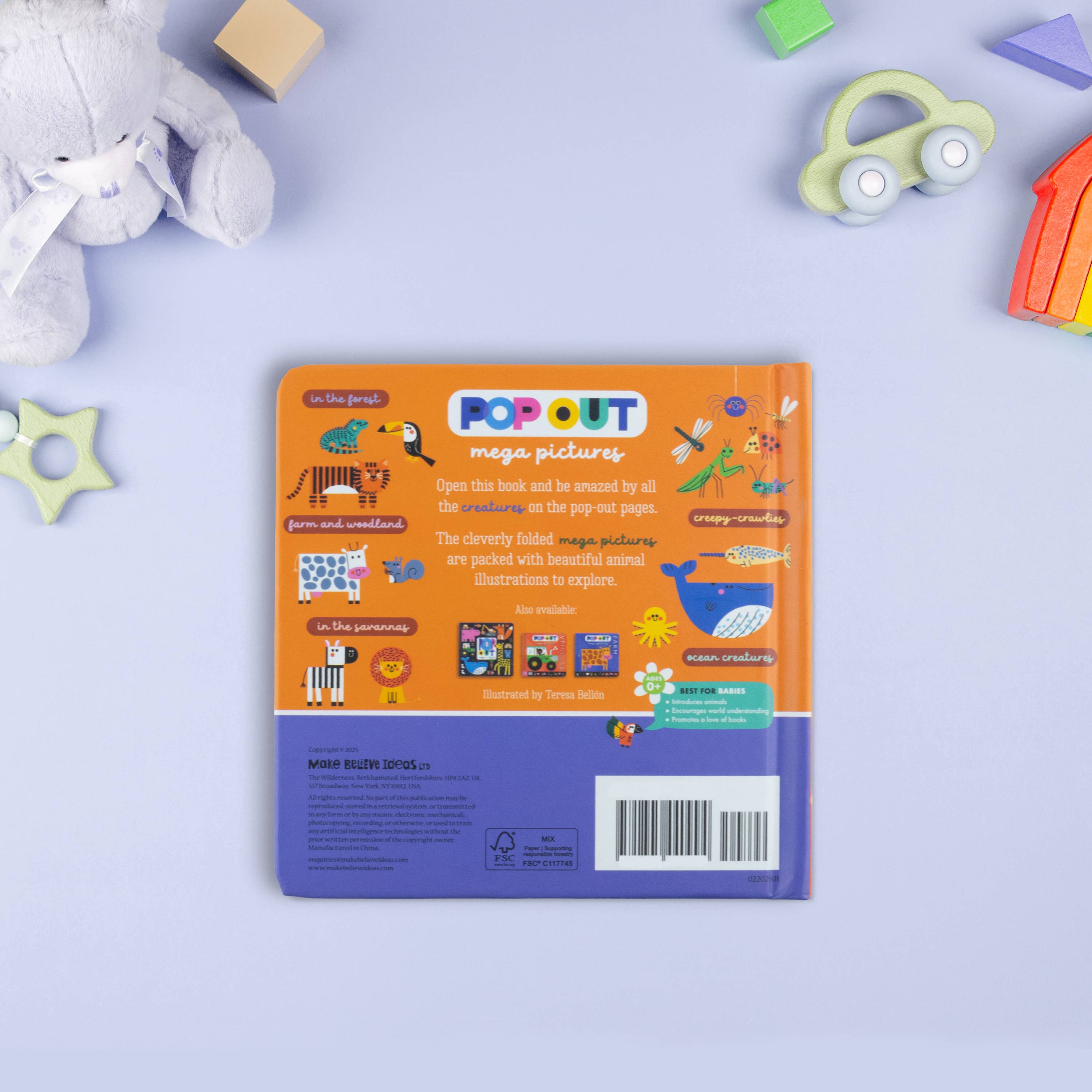 Pop Out Mega Pictures Animals First Words Book