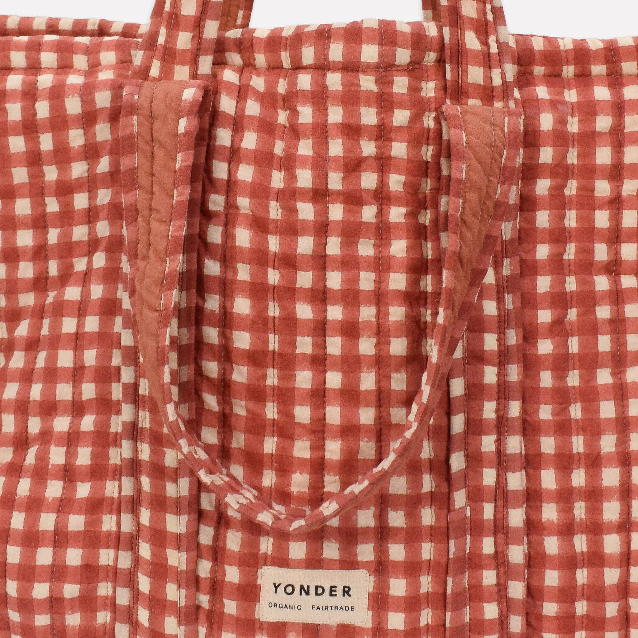YONDER  - Quilted Carry All - Gingham Ginger